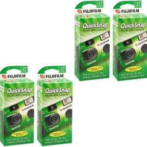 QuickSnap Flash 400 Disposable 35mm Camera (Pack of 4)