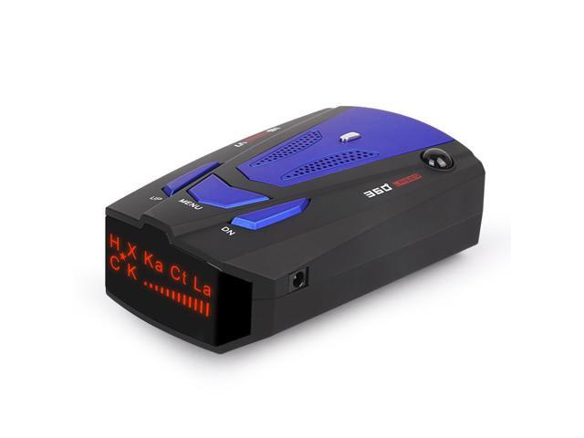 Radar Detector, Voice Alert and Car Speed Alarm System with 360 Degree Detection, City/Highway Mode Radar Detectors for Cars (Blue)