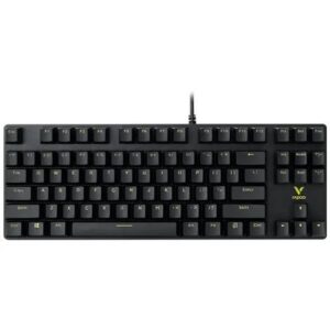 Rapoo V500 87 Keys Wired Gaming Mechanical Keyboard Blue Switch for PC/Laptop - Black