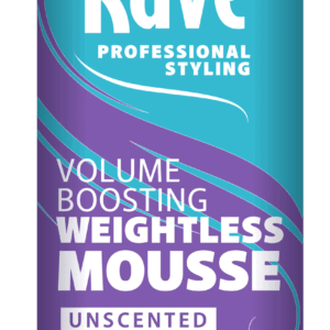 Rave Volume Boosting Weightless Mousse, Unscented, for All Hair Types, 7 oz