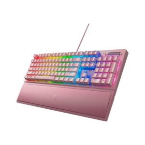 Razer Blackwidow V3 Wired Mechanical Green Clicky Tactile Gaming Keyboard for PC, Chroma RGB, Quartz
