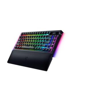 Razer BlackWidow V4 Pro 75% Wireless Gaming Keyboard - Orange Tactile Switches, OLED Display, True 4K Hz Wireless, Bluetooth, Hot Swappable, Command