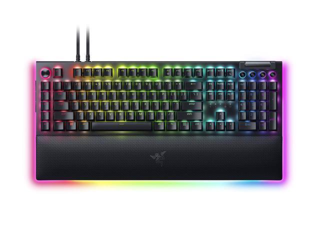 Razer BlackWidow V4 Pro Wired Mechanical Gaming Keyboard - Yellow Switches (Linear & Silent), Doubleshot ABS Keycaps, Command Dial, Chroma RGB,