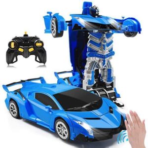RC Car Transforming Robot Model Toy 1 14 Gesture Sensing Drifting Remote Control Transform Vehicle Deformed Racing with Realistic Engine Sounds amp