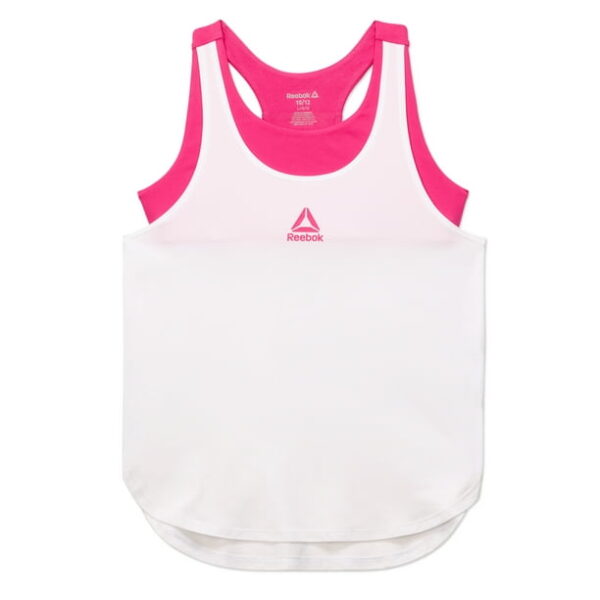 Reebok Girl's Starter Tank Top with Built-In Bra, Sizes 4-18