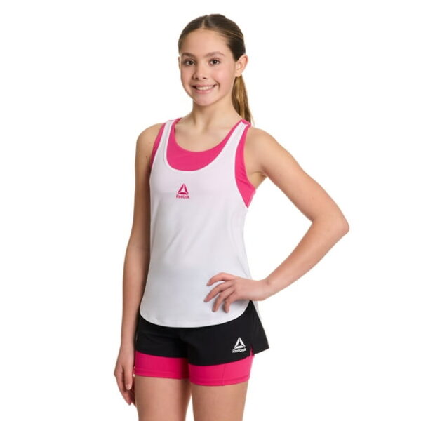 Reebok Girl's Starter Tank Top with Built-In Bra, Sizes 4-18
