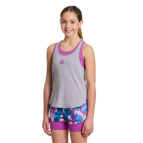 Reebok Girl's Starter Tank Top with Built-In Bra, Sizes 4-18