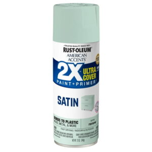 Renew, Rust-Oleum American Accents 2X Ultra Cover Satin Spray Paint-393536, 12 oz