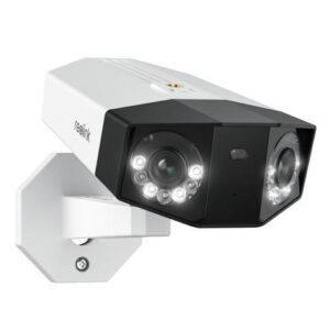 REOLINK 4K PoE Security Camera System, IP Outdoor Camera in 180° FoV by Dual-Lens, Human/Vehicle/Pet Detection, Color Night Vision, Two Way Talk, Up