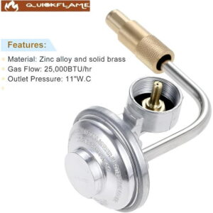 Replacement regulator for Blackstone 17 Inch and 22 Inch Tabletop Griddles, Griddle Regulator Replacement Parts