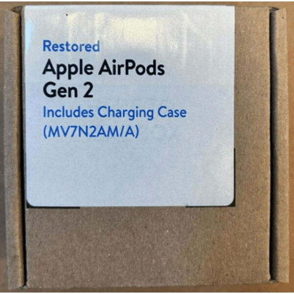 Restored Apple Airpods (2nd Generation) with Charging Case - White (Refurbished)