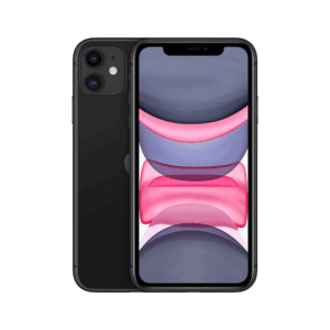 Restored Apple iPhone 11 128GB Black Fully Unlocked Bundle: Bluetooth Headphones, Screen Protector, & Wall Charger (Refurbished)