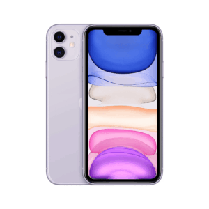 Restored Apple iPhone 11 128GB Purple Fully Unlocked Bundle: Bluetooth Headphones, Screen Protector, & Wall Charger (Refurbished)