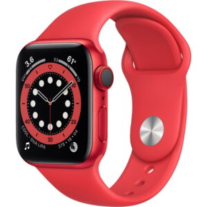 Restored Apple Watch Series 6 (GPS, 40mm) - Red Aluminum Case - Red Sport Band (Refurbished)