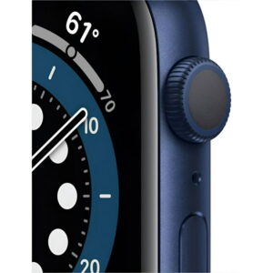 Restored Apple Watch Series 6 (GPS, 44mm) - Blue Aluminum Case - Deep Navy Sport Band (Refurbished)