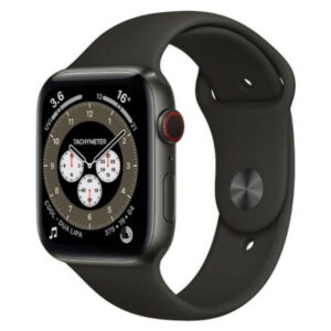 Restored Apple Watch Series 6 (GPS, 44mm) - Space Black Titanium Case - Black Sport Band (Refurbished)