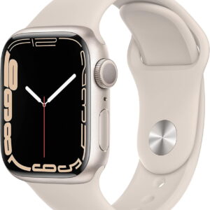 Restored Apple Watch Series 7 (GPS+Cellular, 41mm) - Aluminum Case - Starlight Sport Band (Refurbished)
