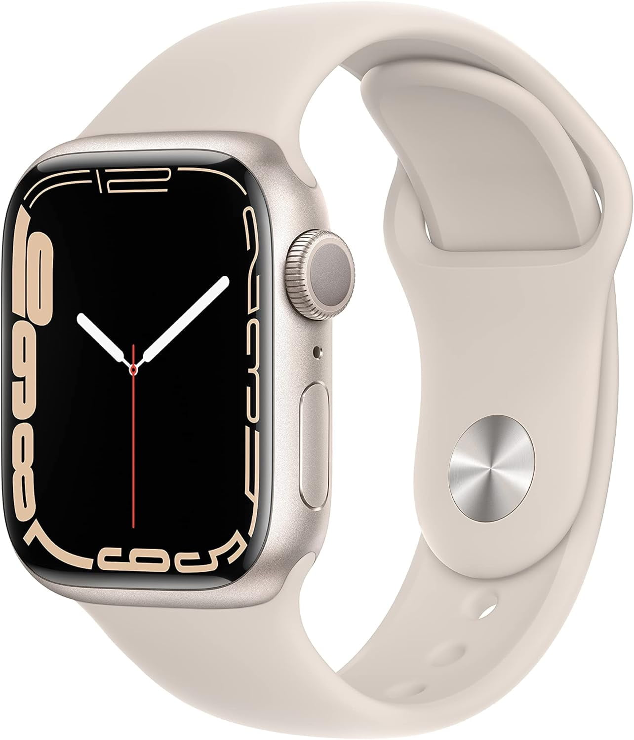 Restored Apple Watch Series 7 (GPS+Cellular, 41mm) - Aluminum Case - Starlight Sport Band (Refurbished)