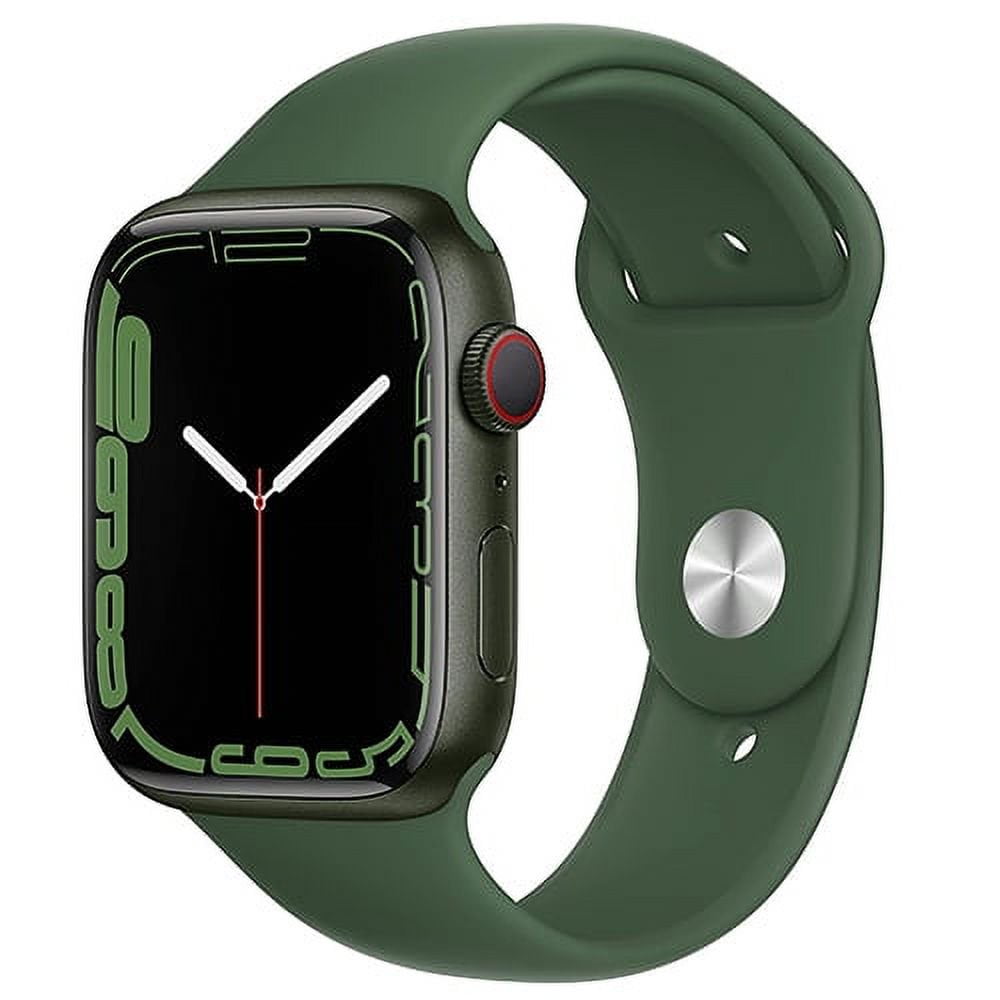 Restored Apple Watch Series 7 (GPS+Cellular, 41mm) - Aluminum Case - Clover Sport Band MKH93LL/A (Refurbished)