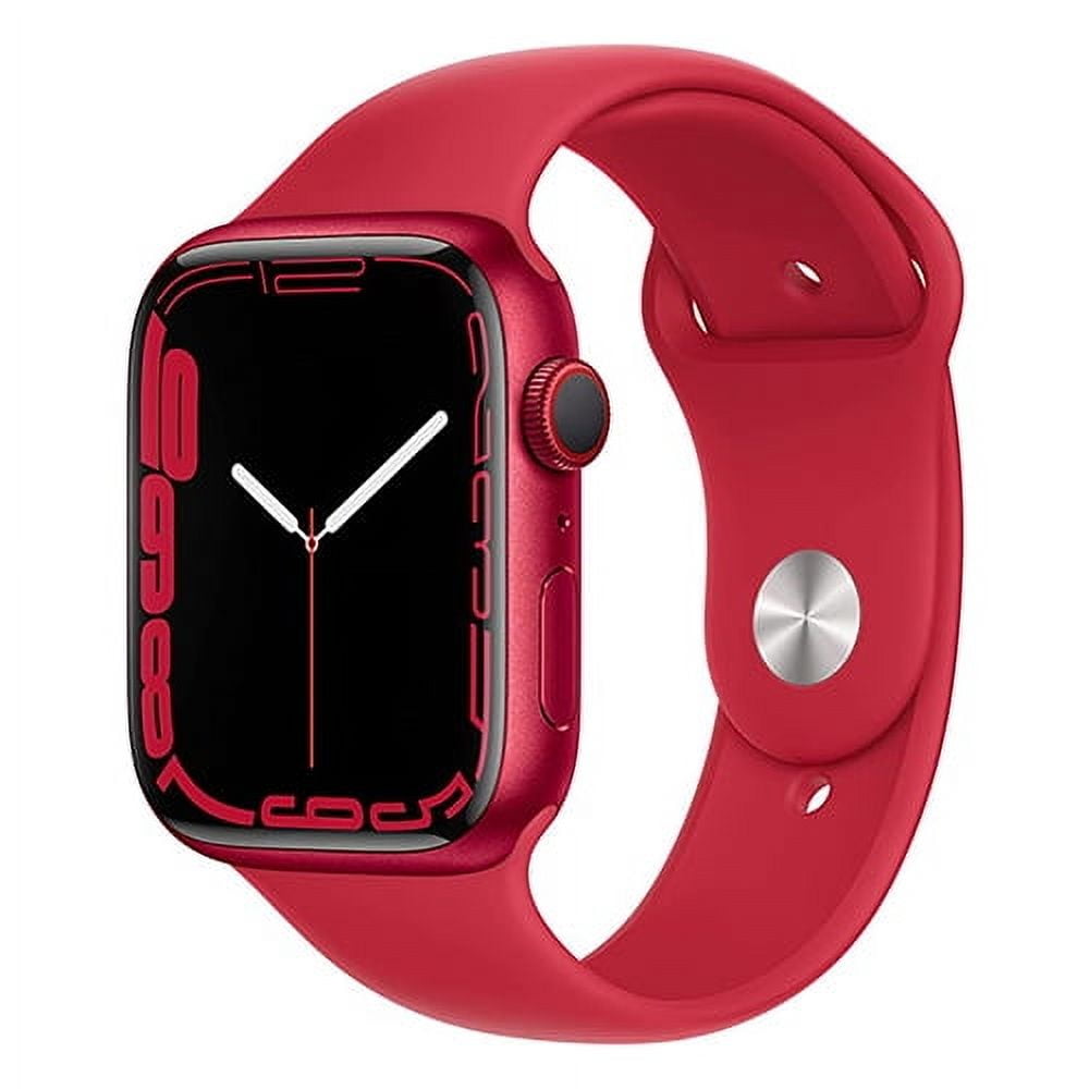 Restored Apple Watch Series 7 (GPS+Cellular, 41mm) - Aluminum Case - Red Sport Band (Refurbished)