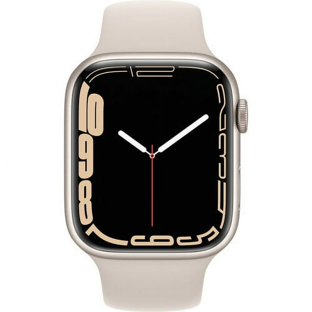 Restored Apple Watch Series 7 (GPS+Cellular, 45mm) - Aluminum Case - Starlight Sport Band (Refurbished)