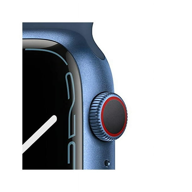 Restored Apple Watch Series 7 (GPS+Cellular, 45mm) - Aluminum Case - Blue Sport Band (Refurbished)