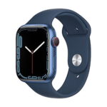 Restored Apple Watch Series 7 (GPS+Cellular, 45mm) - Aluminum Case - Blue Sport Band (Refurbished)