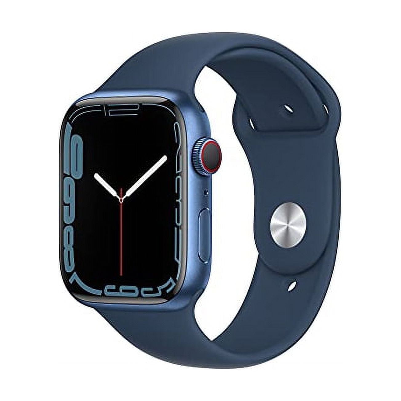 Restored Apple Watch Series 7 (GPS+Cellular, 45mm) - Aluminum Case - Blue Sport Band (Refurbished)