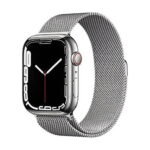 Restored Apple Watch Series 7 (GPS+Cellular, 45mm) - Stainless Steel Case - Silver Sport Band (Refurbished)