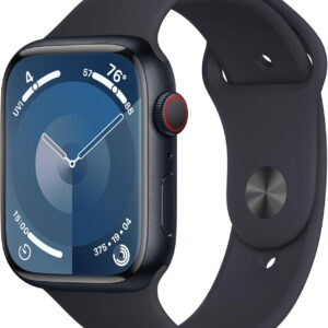 Restored Apple Watch Series 9 45mm GPS + Cellular Midnight Aluminum Case with Midnight Sport Loop (Refurbished)