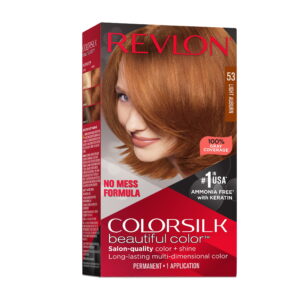 Revlon ColorSilk Beautiful Color Long Lasting Permanent Hair Color, Light Auburn, 1 Pack