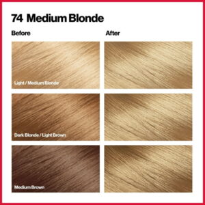 Revlon ColorSilk Beautiful Color Long Lasting Permanent Hair Color, Medium Blonde, 1 Pack