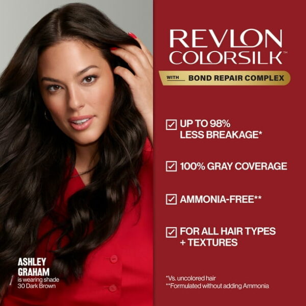 Revlon ColorSilk Permanent Hair Color, Bond Repair Complex, 04 Ultra Light Natural Blonde, 1 pack