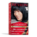 Revlon ColorSilk Permanent Hair Color, Bond Repair Complex, 12 Natural Blue Black, 1 pack