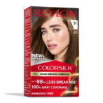 Revlon ColorSilk Permanent Hair Color, Bond Repair Complex, 51 Light Brown, 1 pack