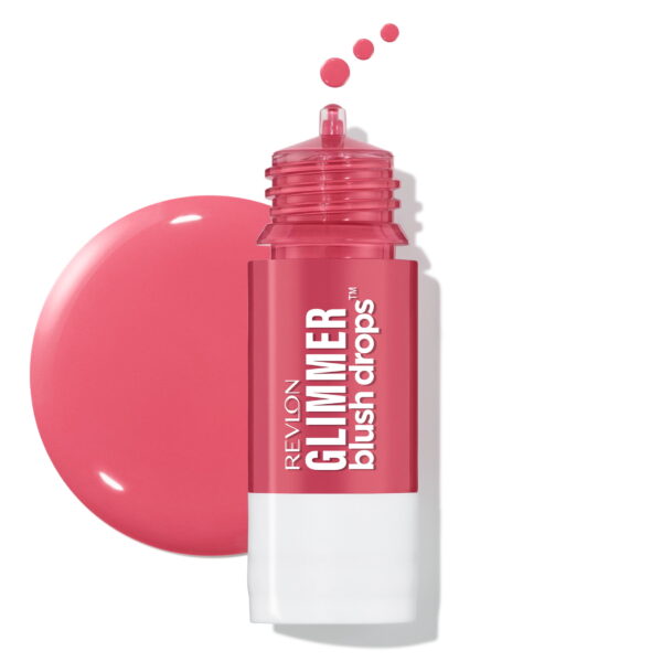 Revlon Glimmer Blush Drops, Liquid Cheek Blush, 102 Pink It Over, 0.32 fl oz Revlon Glimmer Blush Drops, Liquid Cheek Blush, 102 Pink It Over, 0.32 fl oz