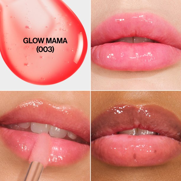Revlon Super Lustrous Glimmer Nourishing Lip Oil, 003 Glow Mama, 0.13 fl oz
