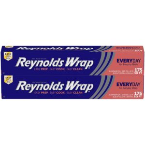 Reynolds Wrap Standard Aluminum Foil, 2 boxes of 175 Square Feet (350 Total)