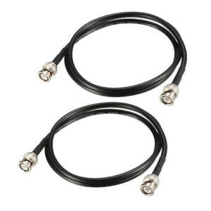 RG58 Coaxial Cable with BNC Male to BNC Male Connectors 50 Ohm 3 ft 2pcs