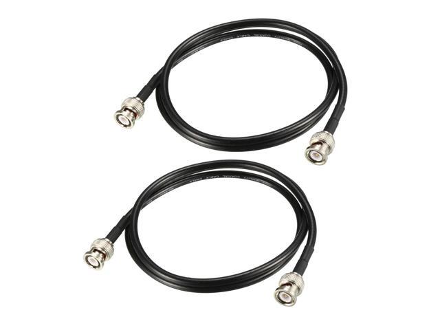 RG58 Coaxial Cable with BNC Male to BNC Male Connectors 50 Ohm 3 ft 2pcs
