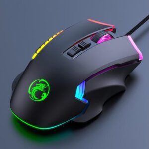 RGB Gaming Mouse Wired, 8 Programmable Buttons Computer Mouse, 6 Adjustable DPI [1200/1600/2400/3200/4800/7200 dpi], Ergonomic Mouse with 13 Backlight
