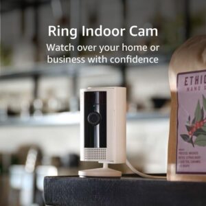 Ring Indoor Cam (newest model) — Home or business security in 1080p HD video, White