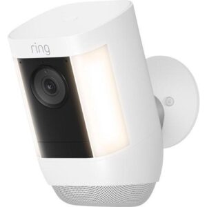 Ring Spotlight Cam Pro Outdoor Wireless 1080p Battery Surveillance Camera - White