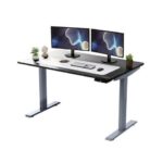Rise UP Electric Standing Desk adjustable height desk 24-49" dual motor one piece 60x30" bamboo desktop height adjustable desk adjustable standing