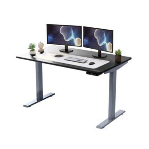 Rise UP Electric Standing Desk adjustable height desk 24-49" dual motor one piece 60x30" bamboo desktop height adjustable desk adjustable standing