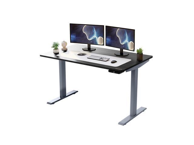 Rise UP Electric Standing Desk adjustable height desk 24-49" dual motor one piece 60x30" bamboo desktop height adjustable desk adjustable standing
