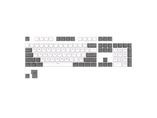 RK ROYAL KLUDGE 104 Keys PBT Keycaps Thick PBT Double Shot Gaming Keycaps for Mechanical Keyboards Keyboard Keys 104 87 61 (Color Random)