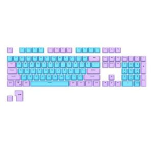 RK ROYAL KLUDGE 104 Keys PBT Keycaps Thick PBT Double Shot Gaming Keycaps for Mechanical Keyboards Keyboard Keys 104 87 61 (Color Random)