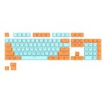 RK ROYAL KLUDGE 104 Keys PBT Keycaps Thick PBT Double Shot Gaming Keycaps for Mechanical Keyboards Keyboard Keys 104 87 61 (Color Random)