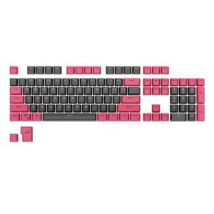 RK ROYAL KLUDGE 104 Keys PBT Keycaps Thick PBT Double Shot Gaming Keycaps for Mechanical Keyboards Keyboard Keys 104 87 61 (Color Random)